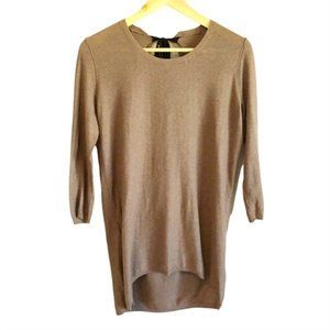 BABATON Bailey Cotton knit tie-back sweater Brown Size XS